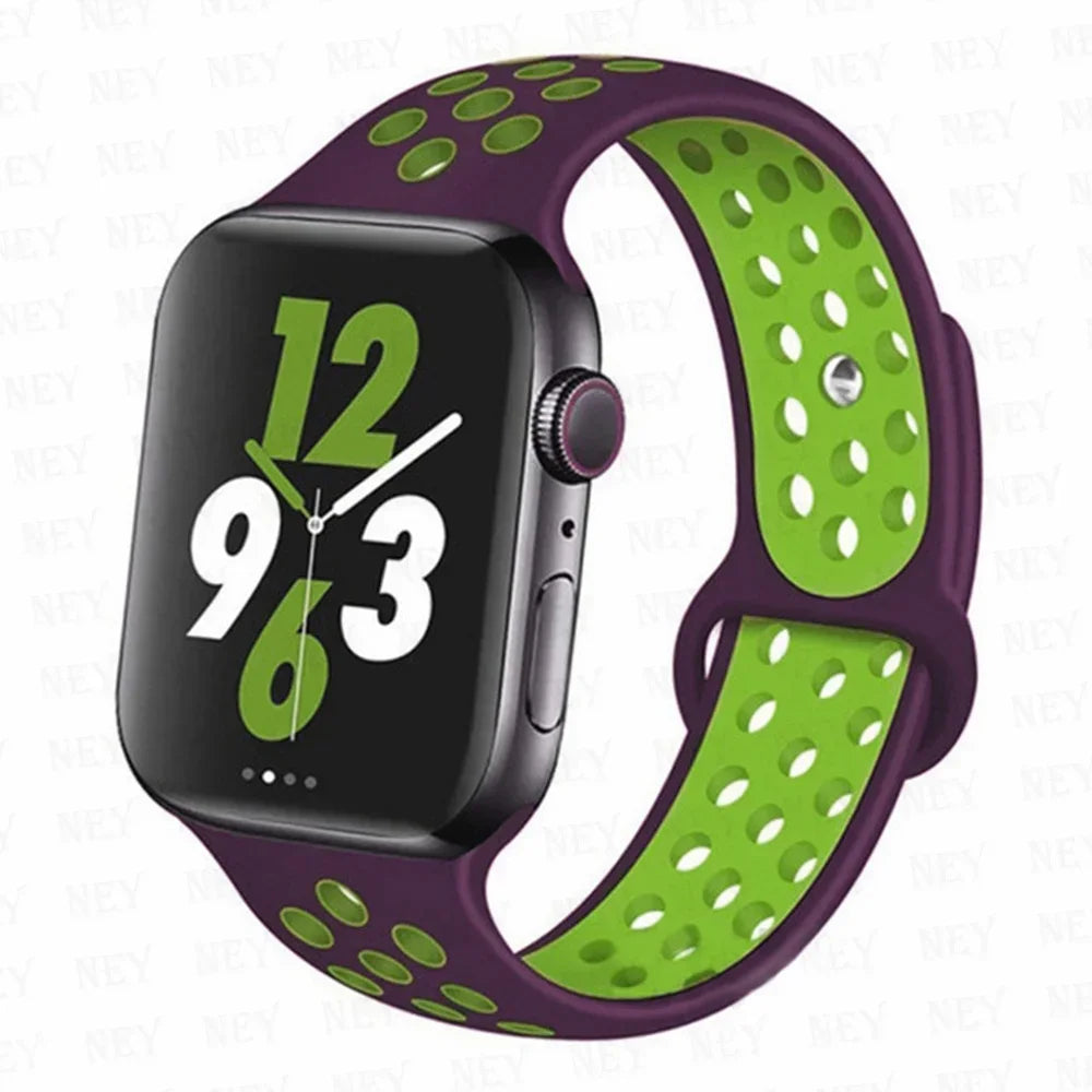 Sport Strap For Apple Watch Band Ultra 49mm 44mm 45mm 38/40mm/41mm Silicone Pride Bracelet correa iWatch Series 8 7 6 4 5 3 9 SE