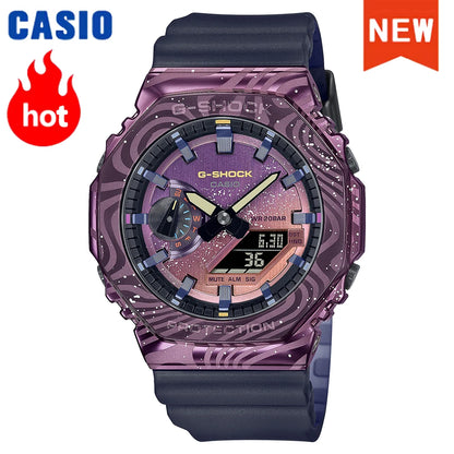2026 Nouvelle série Casio GM-2100 tendance couleur dopamine montre de sport G-SHOCK montre de couple multifonctionnelle article de mode de luxe