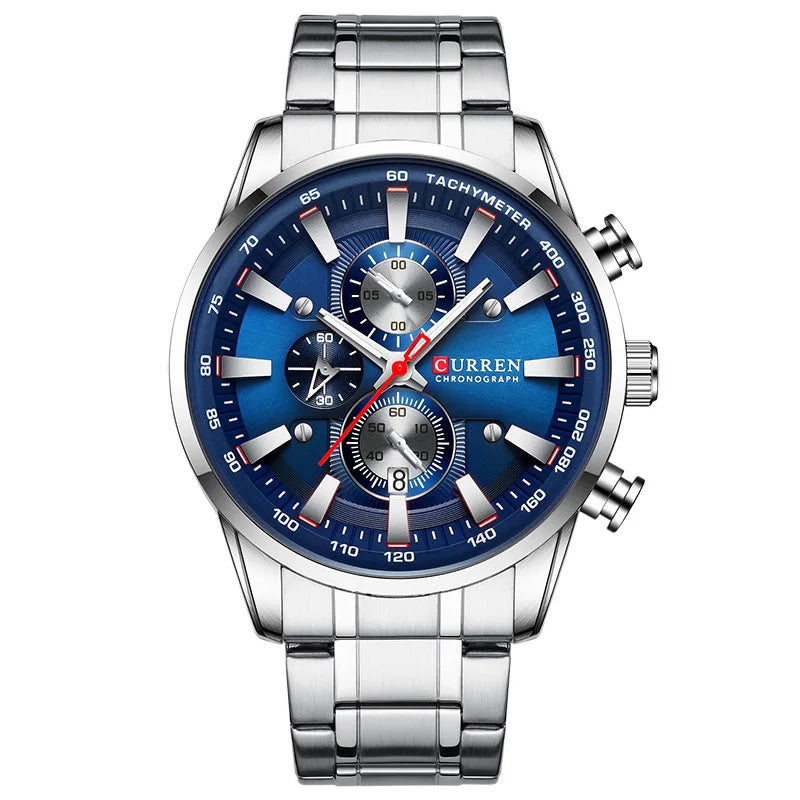 Nouvelles montres pour hommes Top Marque de luxe CURREN Montre homme à quartz Sport Étanche Montres-bracelets Chronographe Date Relogio Masculino