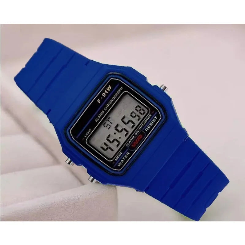 Fashion Mens Watch Digital Led Luxury Stainless Steel Square Wristwatch Electronic Watches for Men Female Clock Reloj Hombre