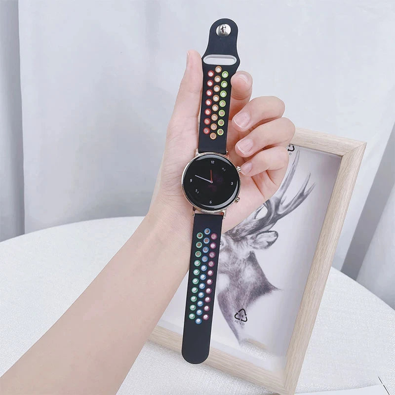 Silicone Strap For Amazfit GTS 4-3-2e Mini/GTR 4-3-Pro-2 47mm/GTR 2e/stratos 3 20mm/22mm Watch band sport Bracelet bip-U-S-lite