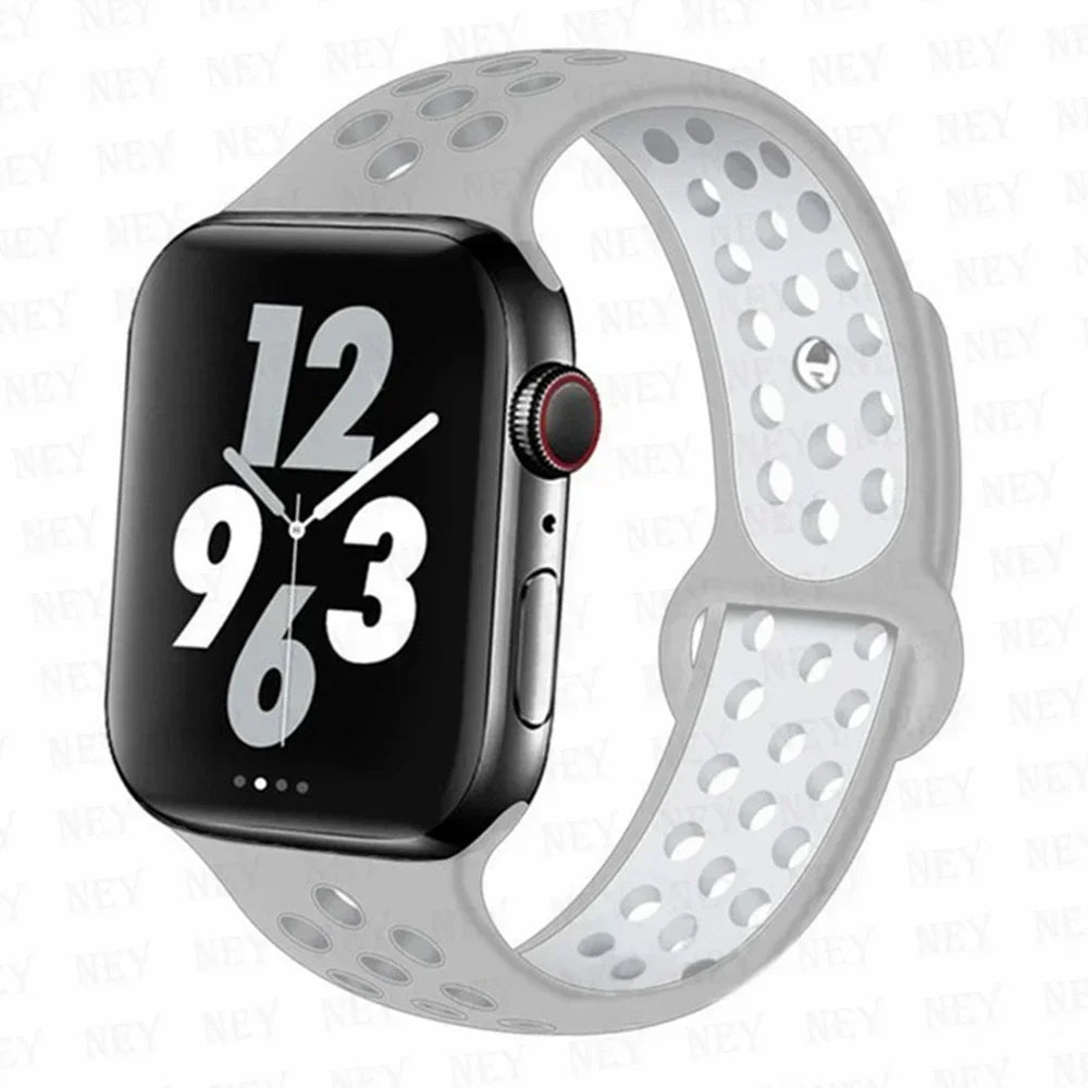 Sport Strap For Apple Watch Band Ultra 49mm 44mm 45mm 38/40mm/41mm Silicone Pride Bracelet correa iWatch Series 8 7 6 4 5 3 9 SE
