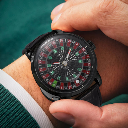 Montre mécanique rotative à bouton PINDU Design NOUVEAU 2025, coque noire, mouvement NH35, montre automatique de luxe en acier inoxydable pour hommes