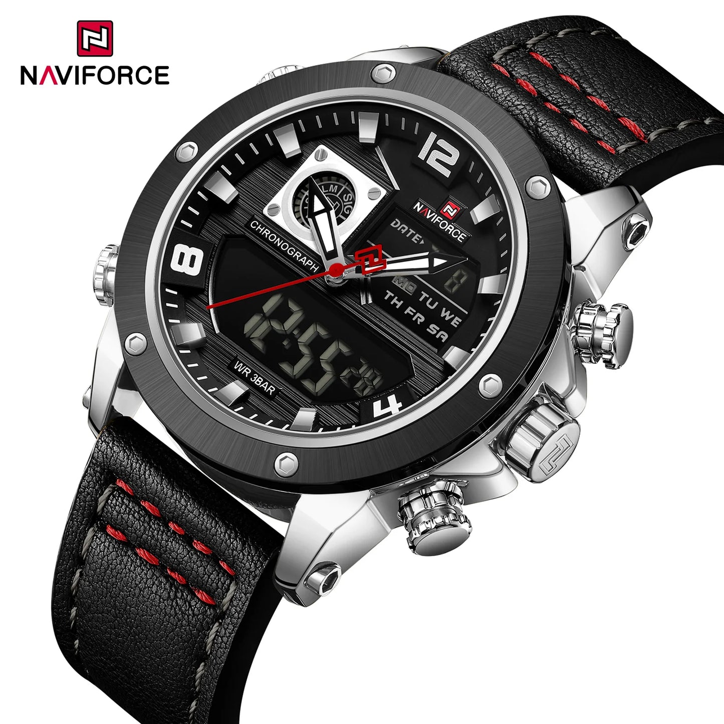 NAVIFORCE NF9236 Dual Display Military Chronograph Watch
