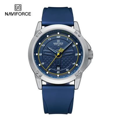 Montre NAVIFORCE pour Homme, Classique, Tendance, Date, Lumineuse, Étanche, Sport, Bracelet en Silicone, Montre-bracelet à Quartz Relogio Masculino 2025