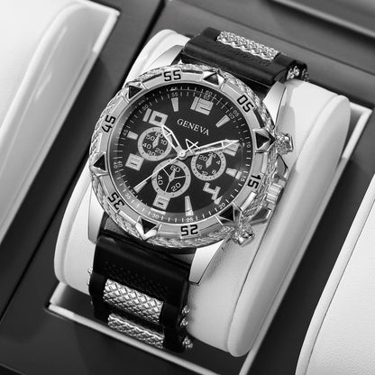 Montre de sport pour homme avec bracelet en silicone tendance et cadran arabe de luxe, montre-bracelet à quartz d'affaires, Reloj Hombre (sans boîte)