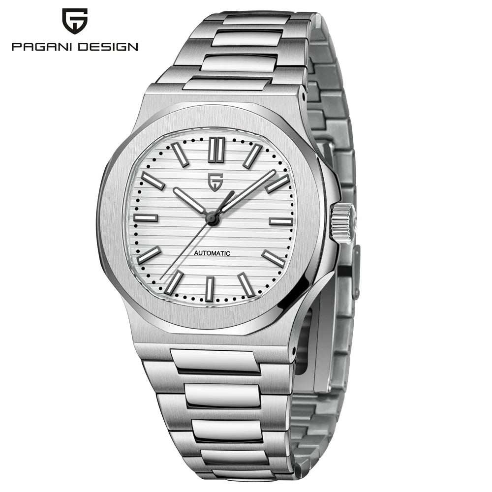 2026 Nouvelle montre mécanique de luxe PAGANI DESIGN pour homme Montre automatique étanche en acier inoxydable avec verre saphir pour homme, cadeau