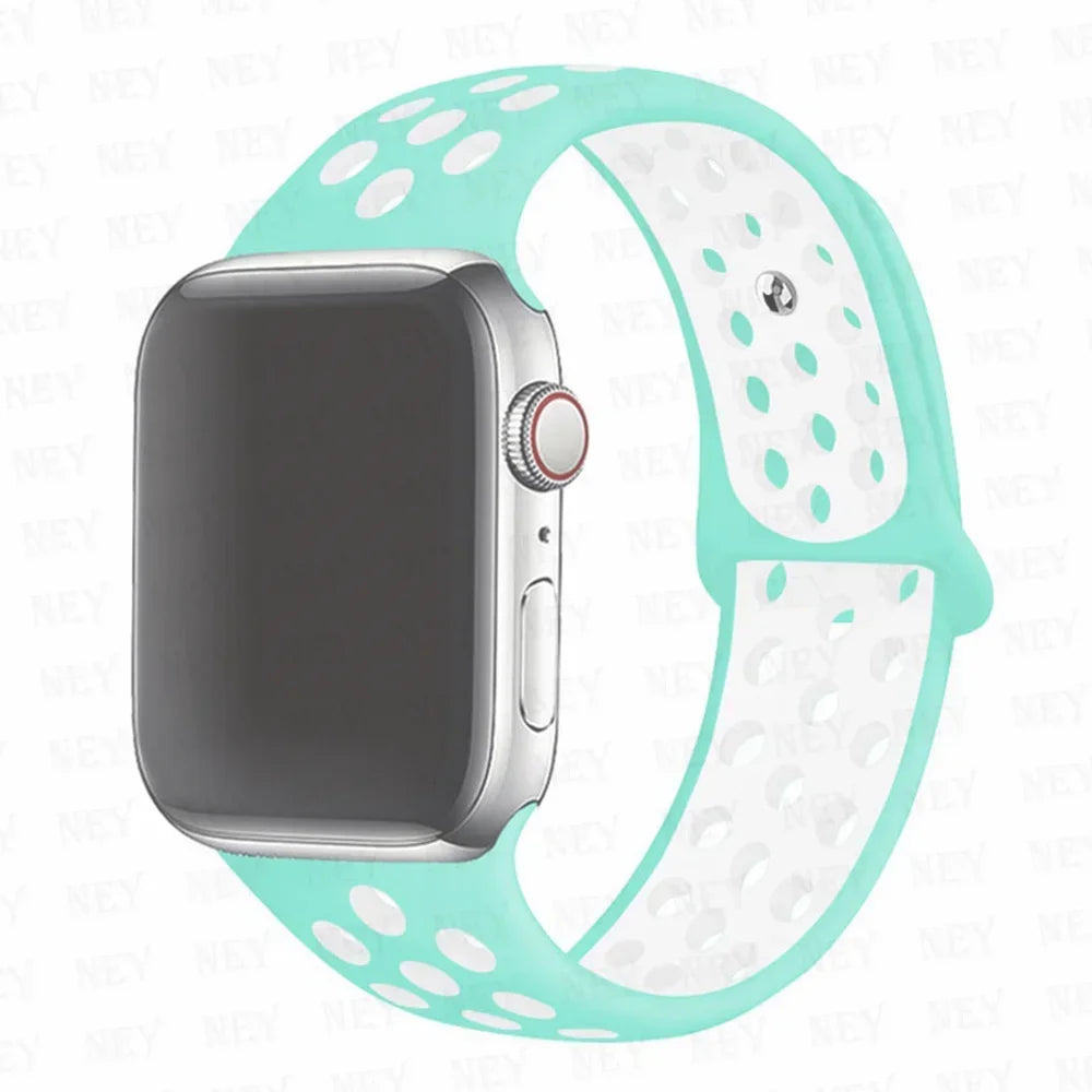Sport Strap For Apple Watch Band Ultra 49mm 44mm 45mm 38/40mm/41mm Silicone Pride Bracelet correa iWatch Series 8 7 6 4 5 3 9 SE