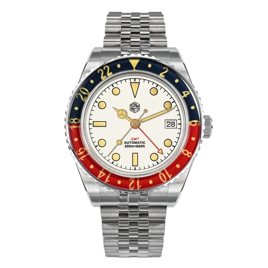 San Martin SN0005 NH34 40mm GMT Sapphire Bezel Automatic