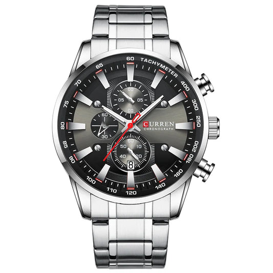 CURREN CR8351 Chronograph Date Alloy Case Watch