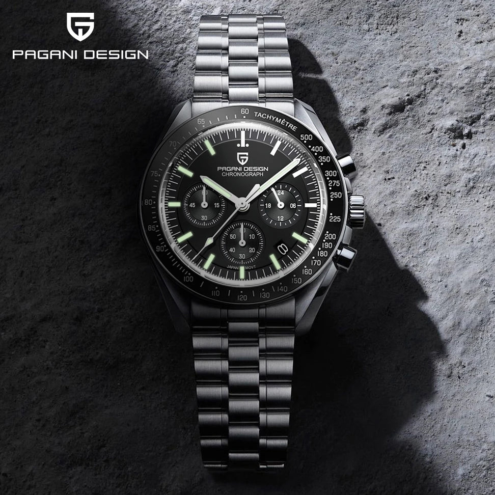 PAGANI DESIGN 2026 Nouvelles Montres Homme Montre de Luxe à Quartz Pour Homme Chronographe Rapide à Date Automatique Bracelet Saphir AR