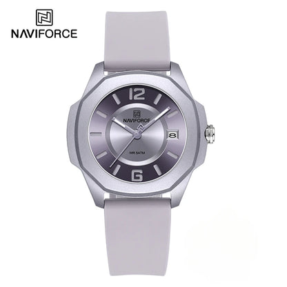 NAVIFORCE -7107 Montre Bracelet en Silicone à Quartz