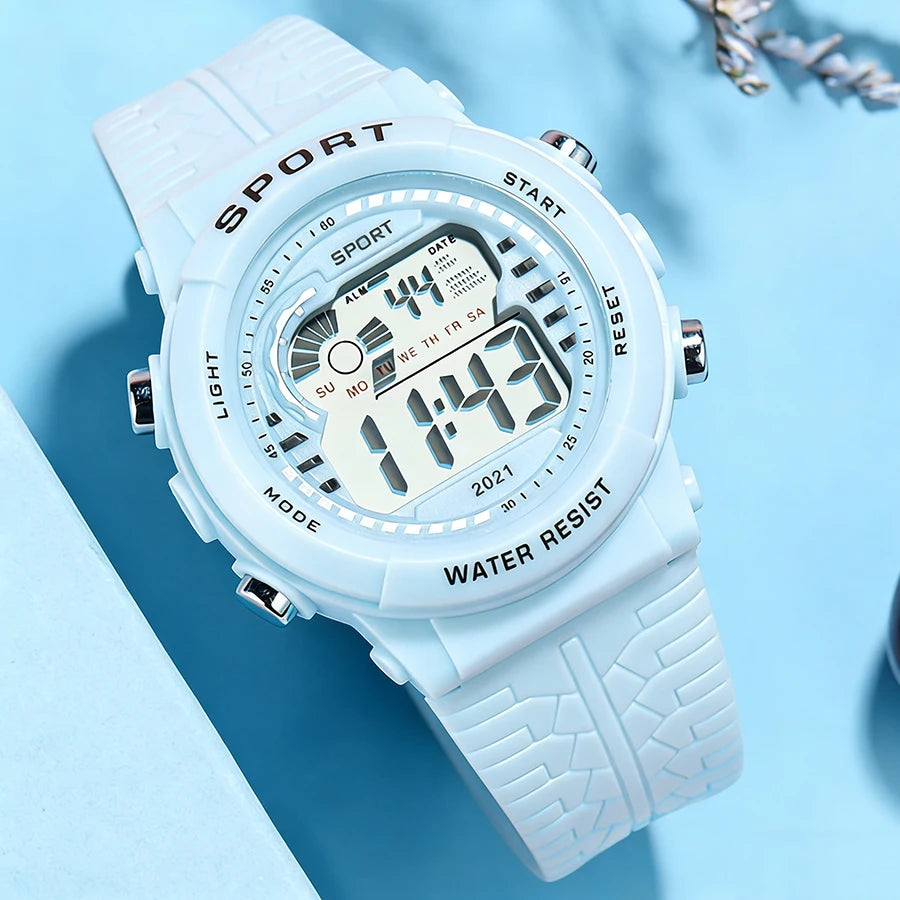 Montre numérique LED ChronoState Sport – Étanche 30M | Alarme Chronomètre Montre-bracelet électronique