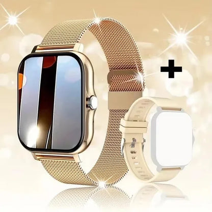 Montre connectée étanche 1,83'' avec réponse aux messages, appels, surveillance du sommeil, podomètre sportif, alertes d'informations pour iPhone Android
