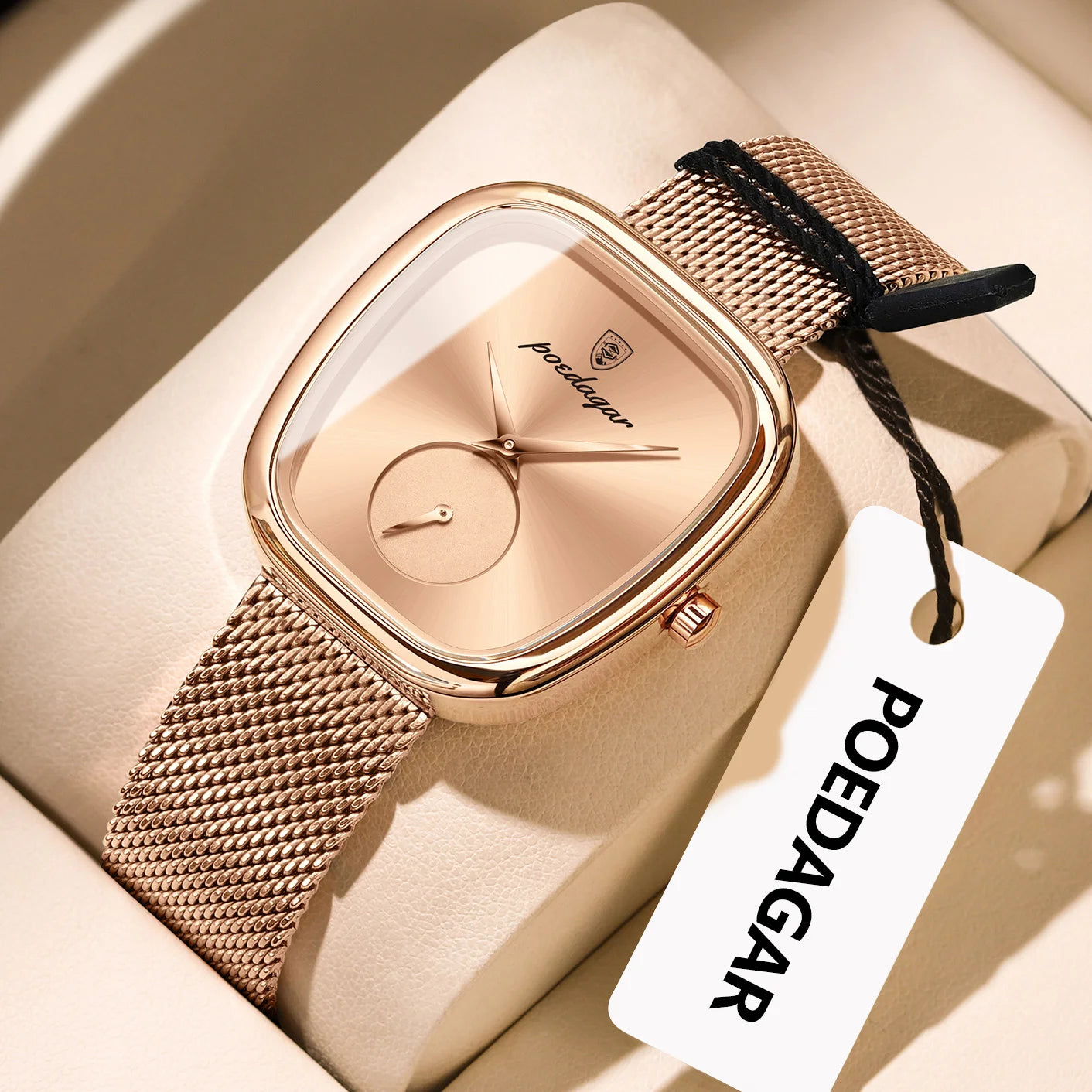 ChronoState Luna Mesh Elegant Quartz Watch for Women