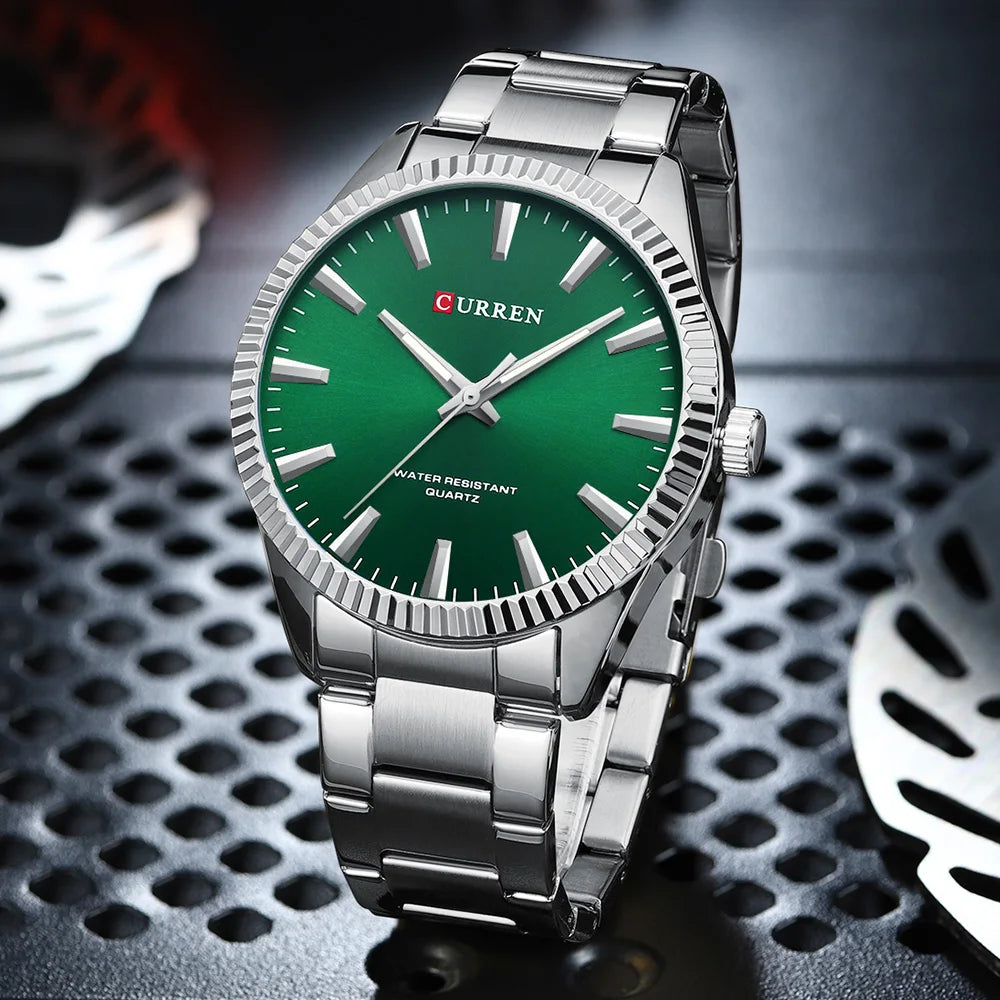 Montre Homme CURREN Mode Simple Acier Inoxydable Quartz Montre Homme Décontracté Business Montre Relogio Masculino