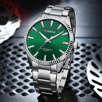 Montre Homme CURREN Mode Simple Acier Inoxydable Quartz Montre Homme Décontracté Business Montre Relogio Masculino
