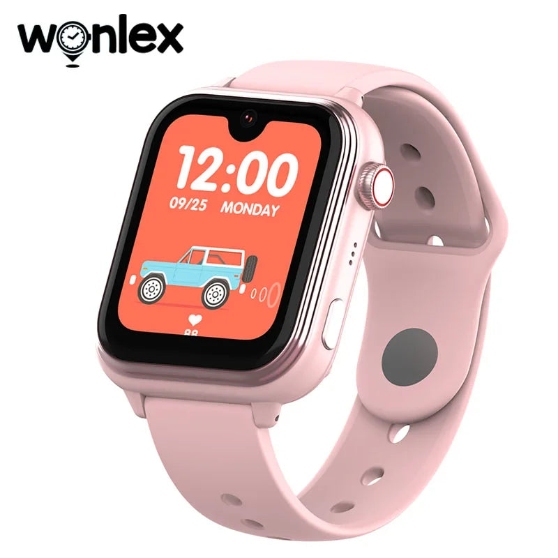 Montre intelligente GPS Wonlex KT37 pour enfants avec assistant vocal IA, application de surveillance, suivi de localisation WiFi, appel vidéo 4G