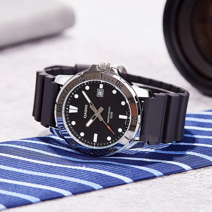Montre Casio pour homme, mode professionnelle, bracelet en résine, étanche, MTP-VD01-1E