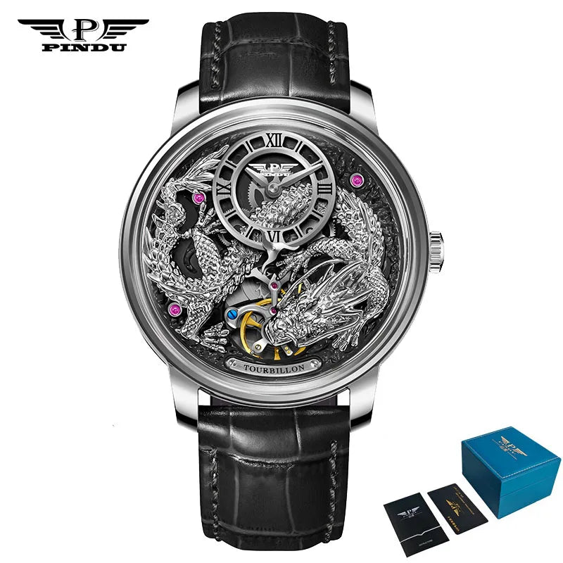 PINDU P6632 Développe des montres mécaniques automatiques pour hommes