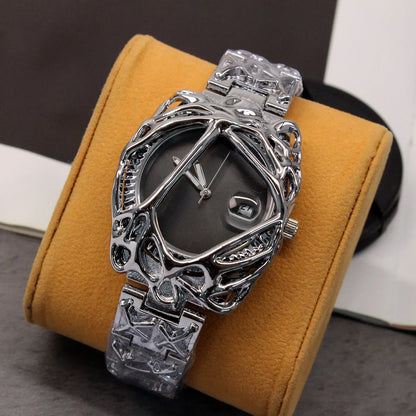 Montres ins de niche avancées de forme spéciale pour montres américaines européennes Y2K rétro de style albâtre pour montres de vigne élégantes pour hommes et femmes