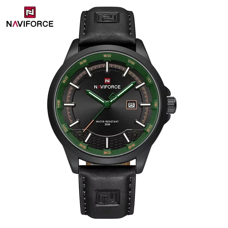 Montres Homme NAVIFORCE Montres-bracelets à Quartz Lumineuses Étanche Calendrier Business Horloges Cadeau Relogio Masculino 2025