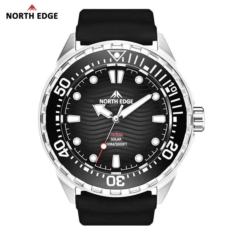 NORTH EDGE TRITON 2026 Solar Dive Watch 316L Steel