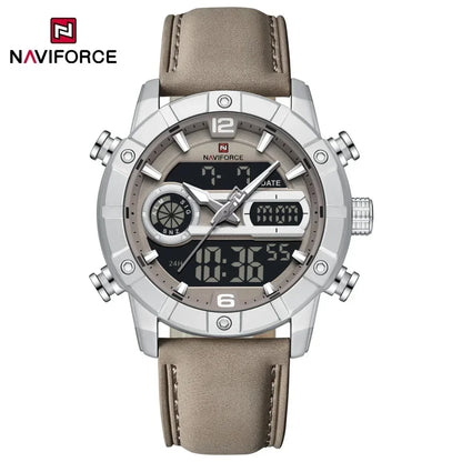 Montre Homme NAVIFORCE Tendance Sport Étanche Alarme Compte à Rebours Affichage Calendrier Automatique Marque de Luxe Montre Quartz Originale Homme