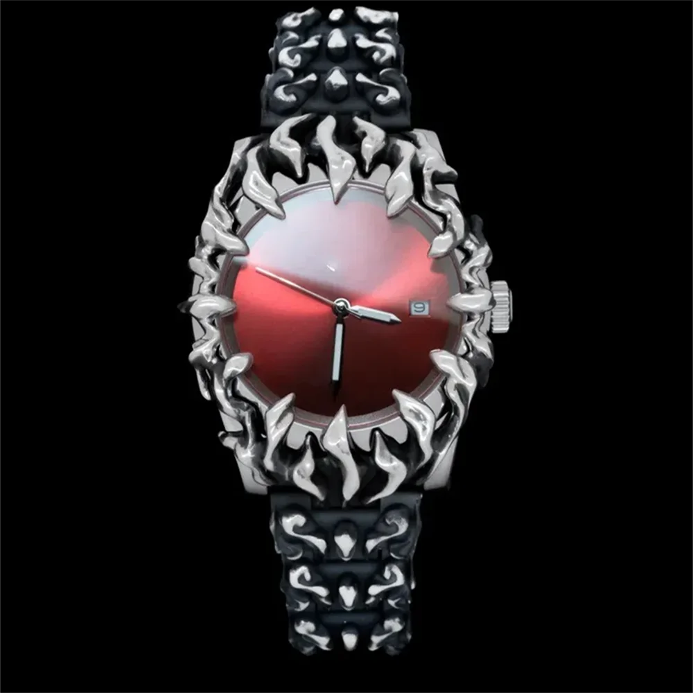 montres tendance hétéroclites en forme de griffe, en albâtre, style rétro, Y2K, euro-américaines, montres spéciales de niche avancées sur Instagram