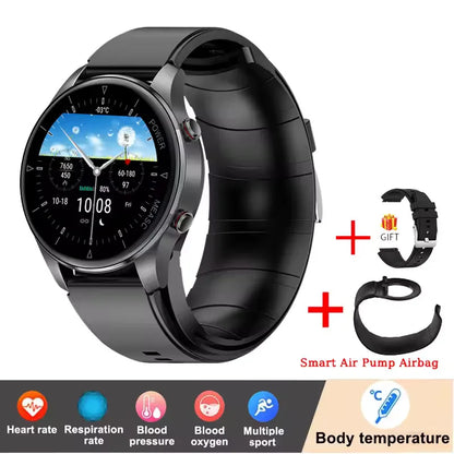 2026 Nouvelle montre connectée de santé avec surveillance de la tension artérielle, de la fréquence cardiaque et du sommeil, pour hommes, avec pompe à air, airbag, étanche IP86, montre connectée de sport