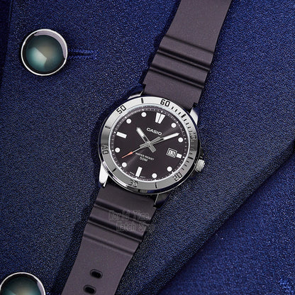 Montre Casio pour homme, mode professionnelle, bracelet en résine, étanche, MTP-VD01-1E