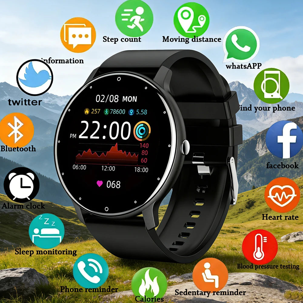 Montre connectée ultra-fine 2026 pour homme avec plus de 100 modes sportifs, surveillance de la fréquence cardiaque, assistant vocal IA, appels Bluetooth