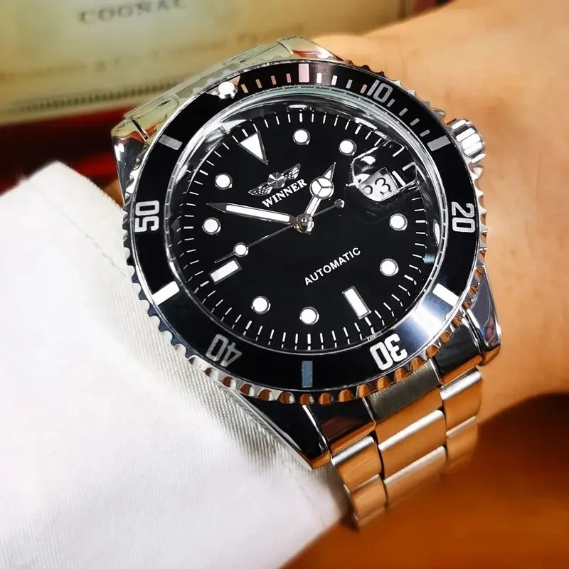 New Luxury Men's Watch, Business-Style Skeleton Automatic Mechanical Watch, Party Fashion Watch, High-Value Stylish Brand-Name Wristwatch, Fashionable and Exquisite Birthday Gift Watch