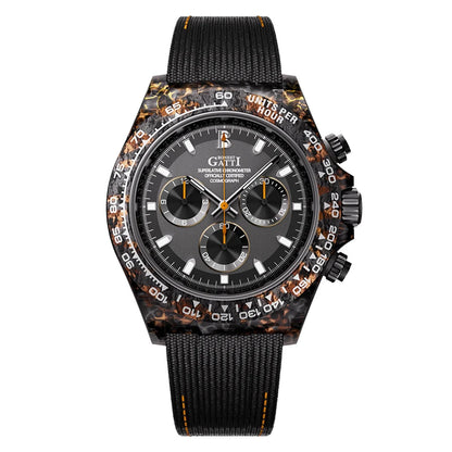 ChronoState BONEST GATTI BG9010 – Montre chronographe automatique 39MM | Boîtier en fibre de carbone et saphir