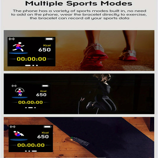 Smart Watch Music Control Calorie Distance Fitness Tracker Message Remind Men Smartwatch Women Watches Bracelet Clock Alarm Y68