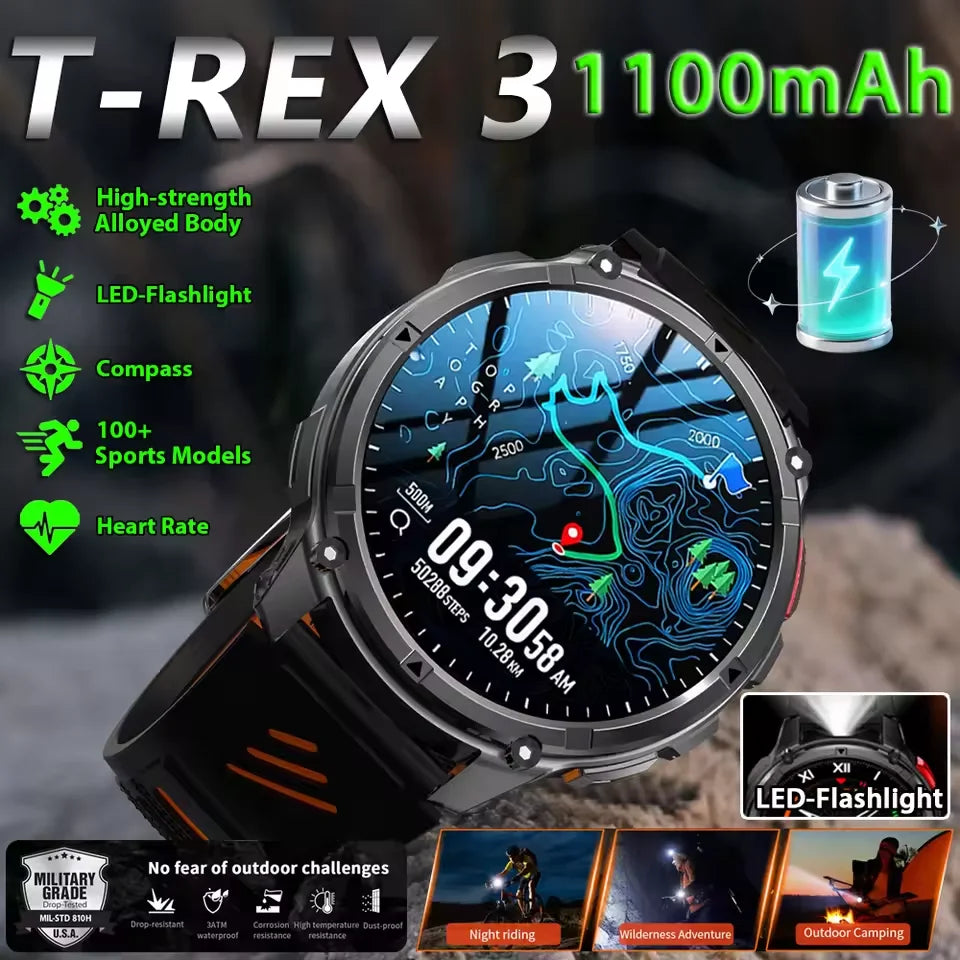 T-REX3 Ultra 1100mAh SmartWatch with AMOLED Display