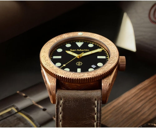 San Martin Bronze Diver Automatic 200M Vintage