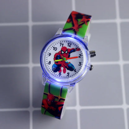 Elsa-themed kids watch with silicone strap and luminous display