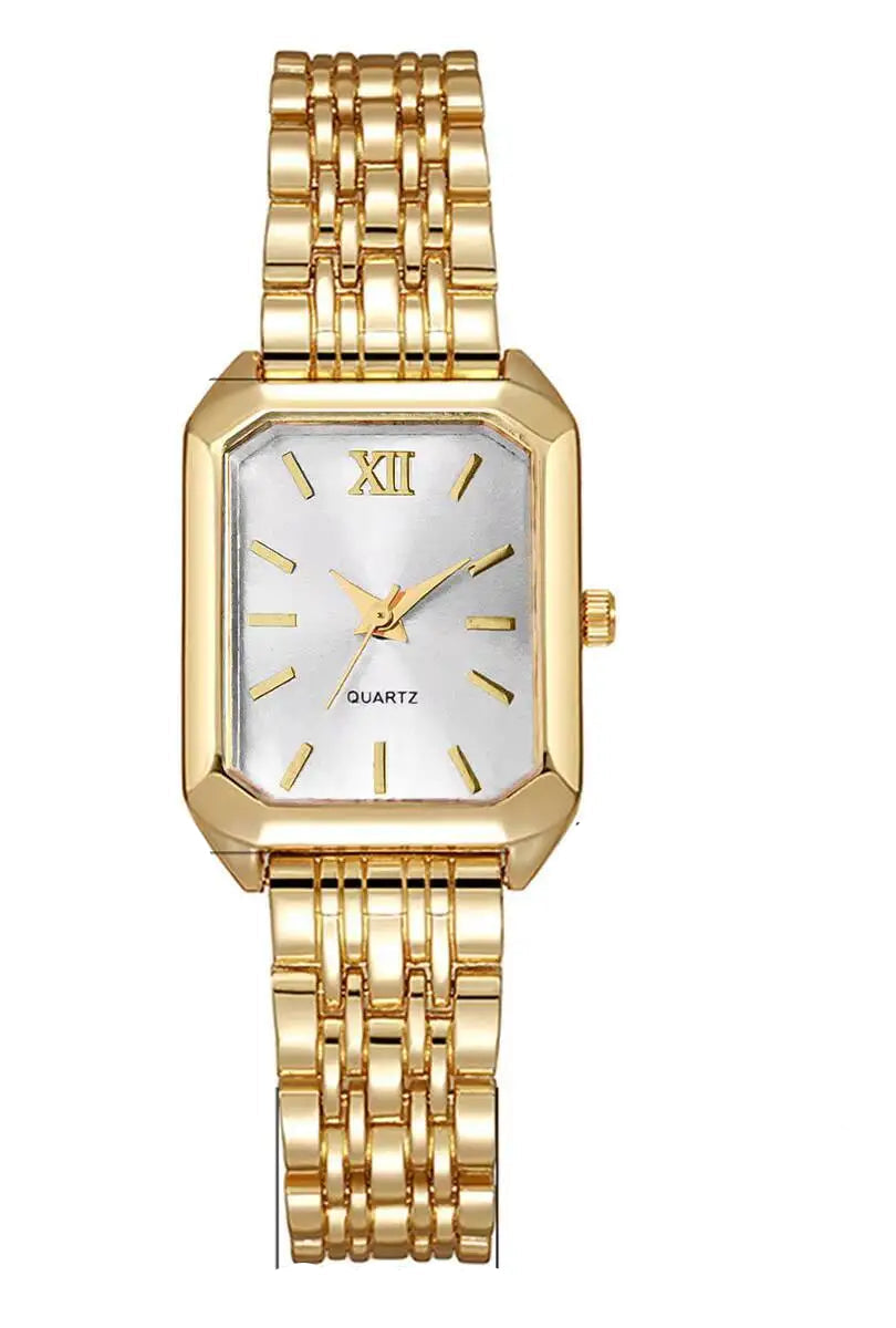 ChronoState Velvet Grace Elegant Rectangle Quartz Watch for Women