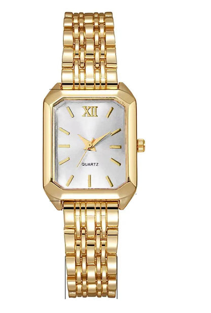 ChronoState Velvet Grace Elegant Rectangle Quartz Watch for Women