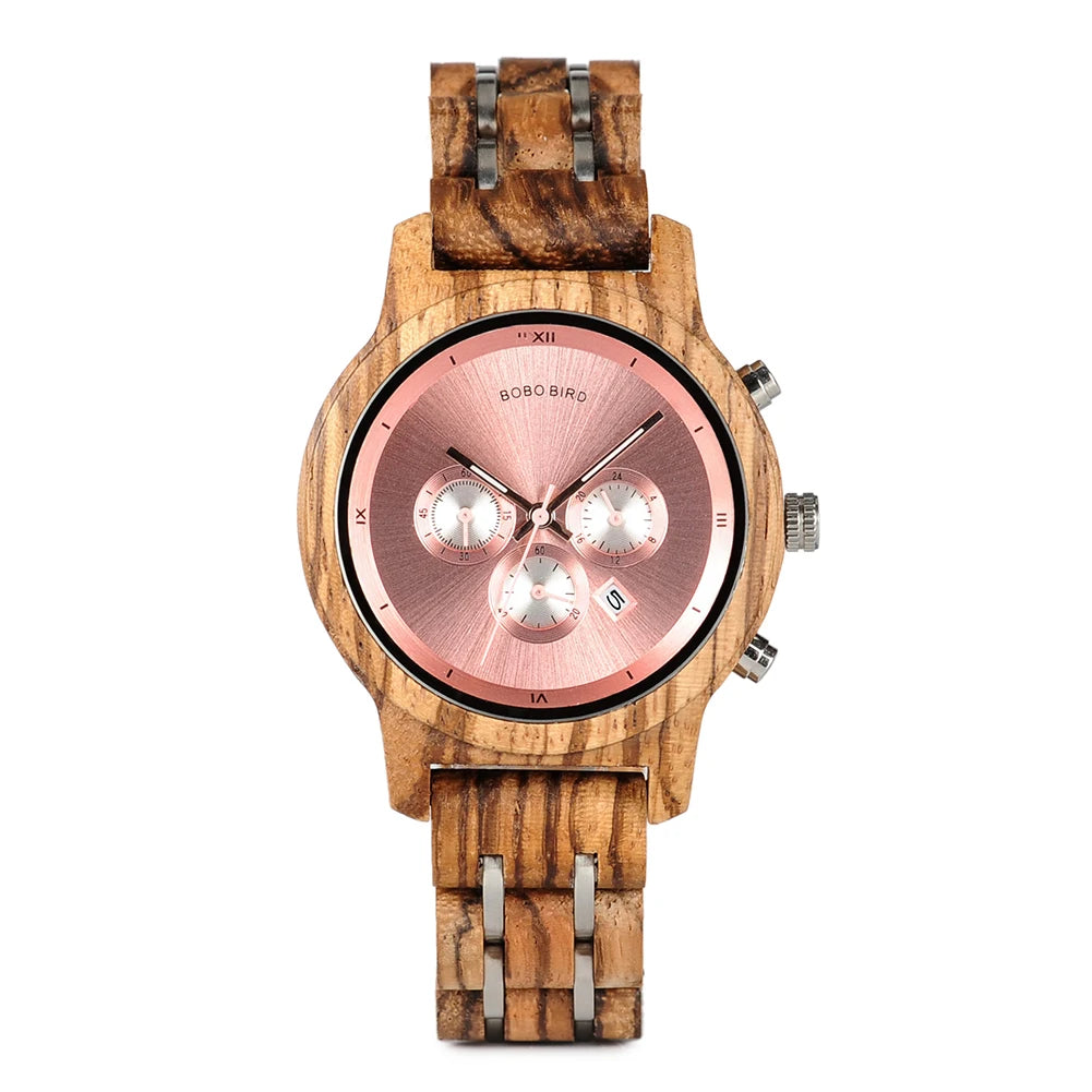 BOBOBIRD Engraved Wooden Watch for Men Customized Wood Wrist Watches for Dad Son Husband Boyfriend Personalized Birthday Gift