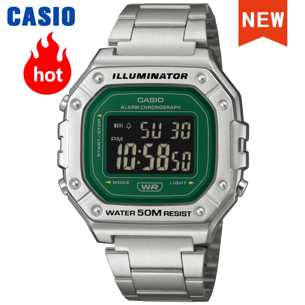 Montre Casio Mode Montre multifonction relogio masculino W-218HD-3A Nouveau modèle 2026