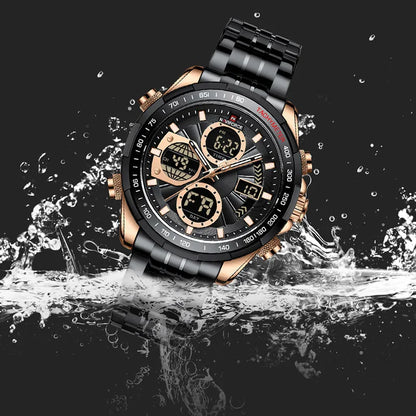 NAVIFORCE NF9197 Analog Digital Chronograph Calendar Watch