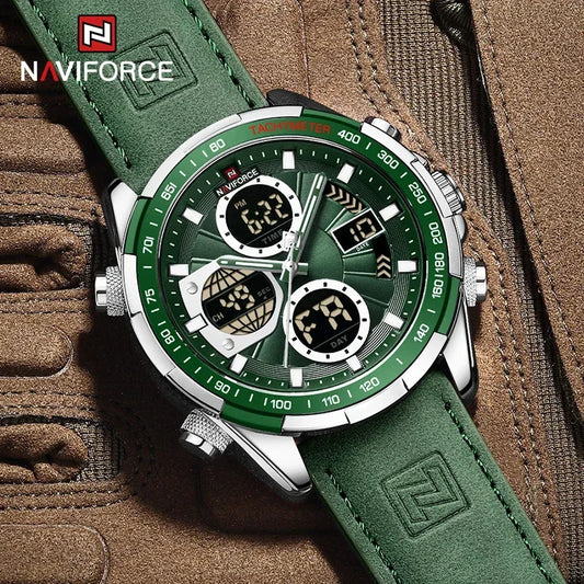 NAVIFORCE NF9197 Military Chronograph with Alarm & Date