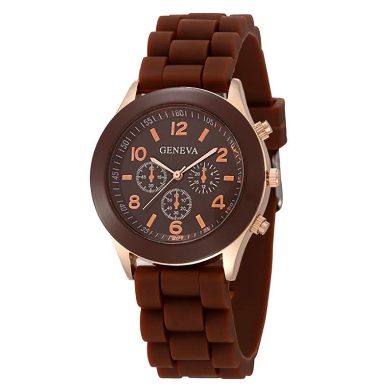 Women Watches 2025 New Fashion Luxury Brand Women's Watch Silicone Strap Quartz Wrist Watch For Female Relogio Feminino Zegarki