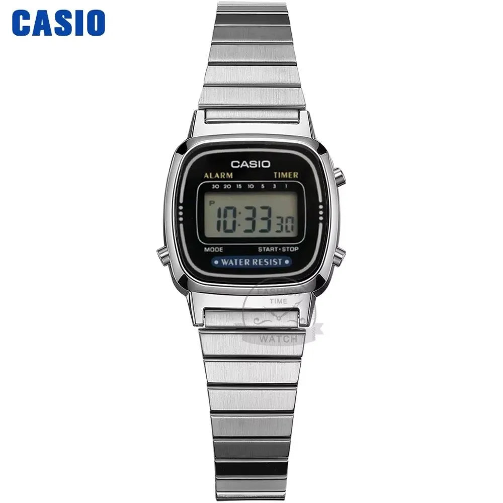 Montre Casio argent montres femmes ensemble marque luxe Étanche numérique Sport montre femme relogio LA670WA-7D/1D