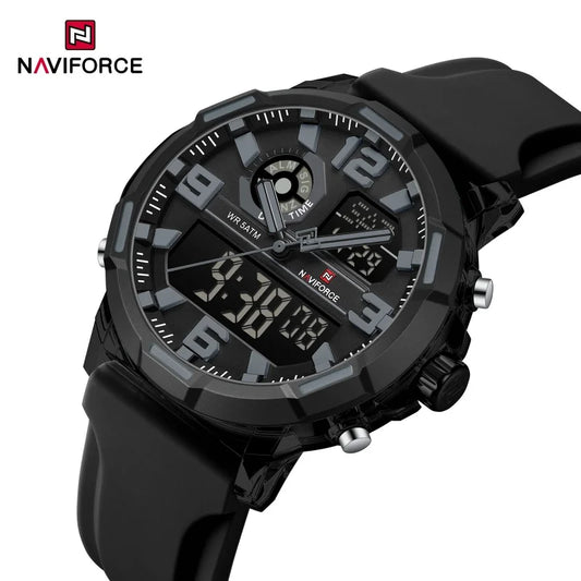 NAVIFORCE NF7130 Dual Display Chronograph Watch
