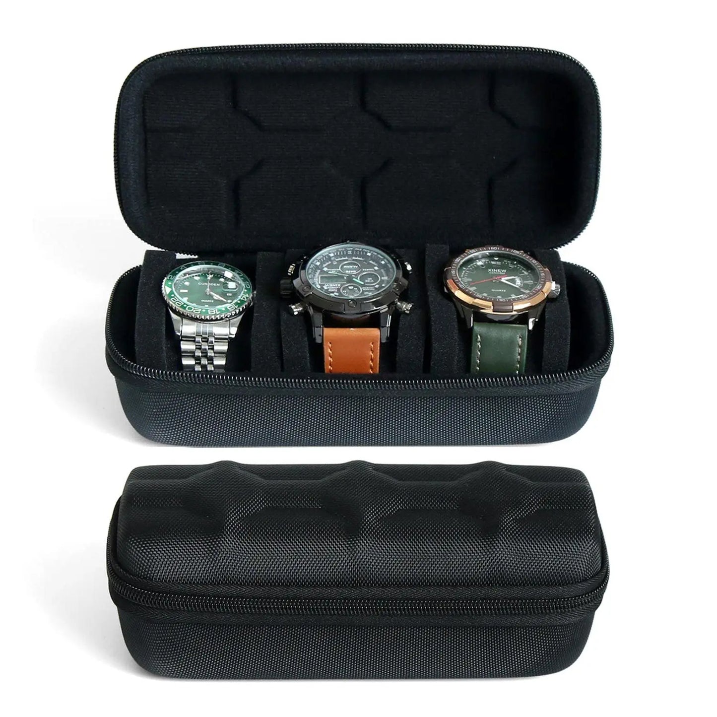 Organisateur de boîte de montres pour hommes ou femmes, étui de voyage portable pour montres, présentoir de montres pour montres-bracelets et montres connectées