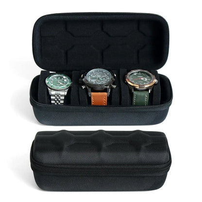 Organisateur de boîte de montres pour hommes ou femmes, étui de voyage portable pour montres, présentoir de montres pour montres-bracelets et montres connectées