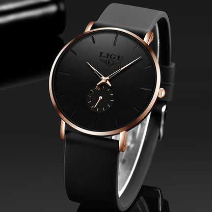 LIGE 2026 Nouvelle Montre Sport Tendance Homme, Marque de Luxe, Étanche, Simple, Ultra-Fine, Montre Homme à Quartz, Relogio Masculino